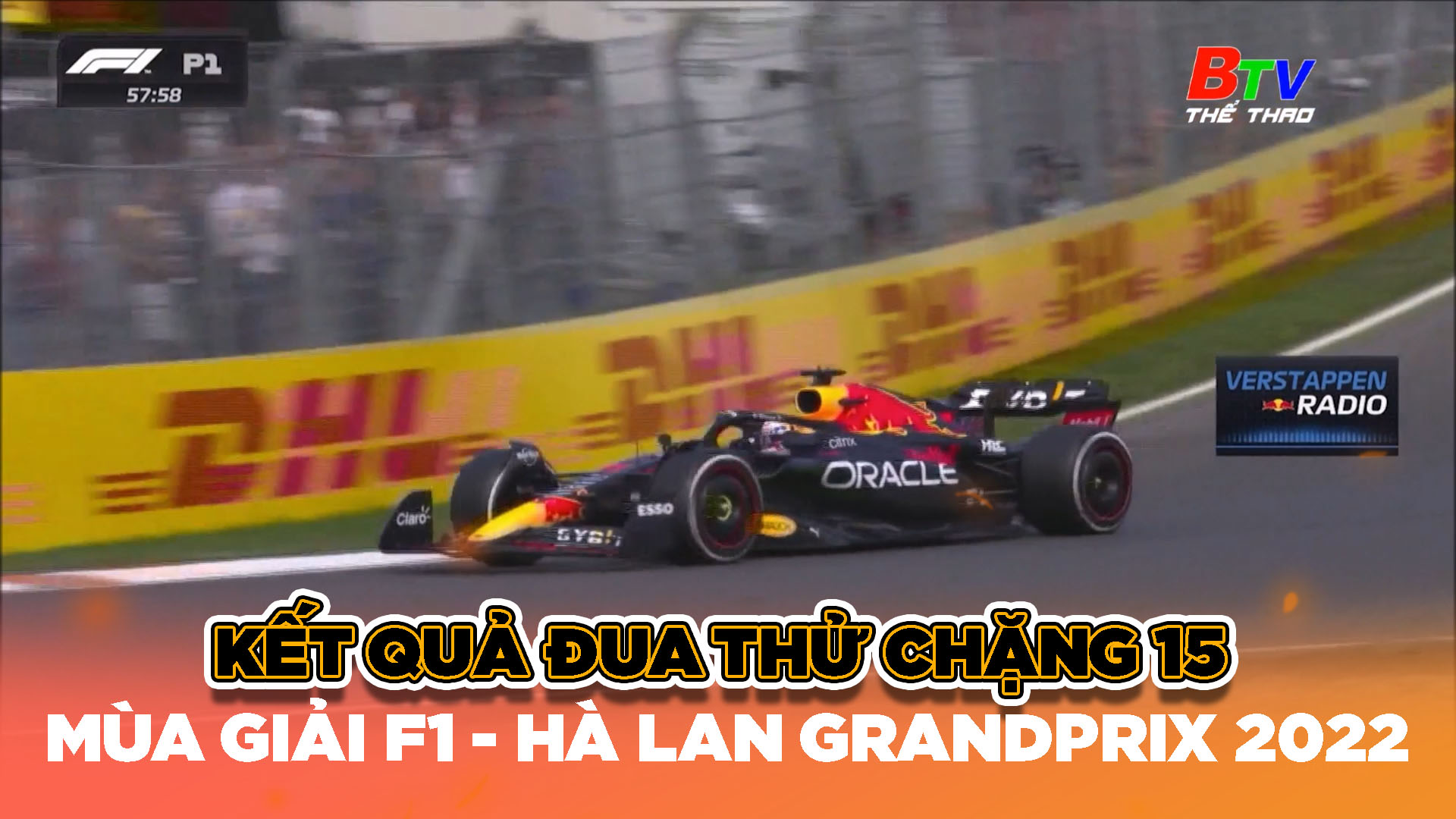 Kết quả đua thử chặng 15 mùa giải F1 – Hà Lan Grand Prix 2022